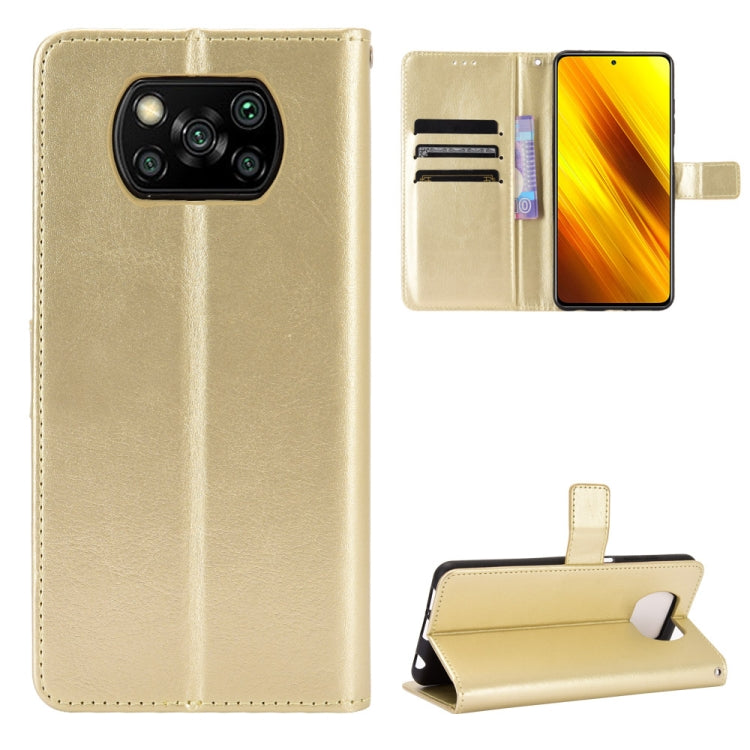 For Xiaomi Poco X3 Pro / Poco X3 / Poco X3 NFC Retro Crazy Horse Texture Horizontal Flip Leather Case with Holder & Card Slots & Photo Frame