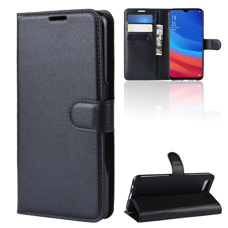 Litchi Texture Wallet Leather Stand Protective Case for OPPO AX5S / A5S