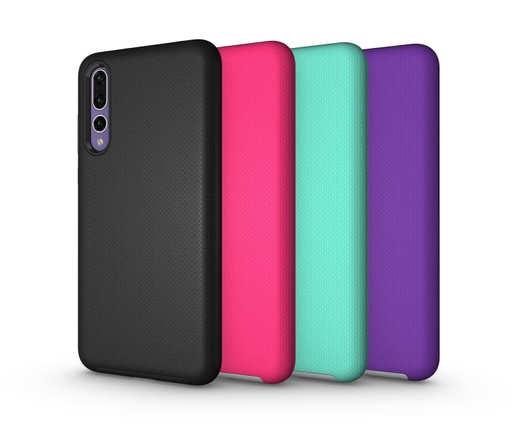 Anti-slip Armor Texture TPU + PC Case for Huawei P20 Pro
