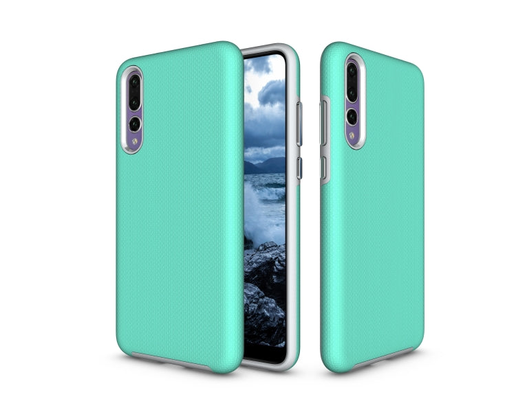 Anti-slip Armor Texture TPU + PC Case for Huawei P20 Pro