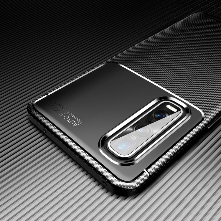 For OPPO Realme 7 Carbon Fiber Texture Shockproof TPU Case
