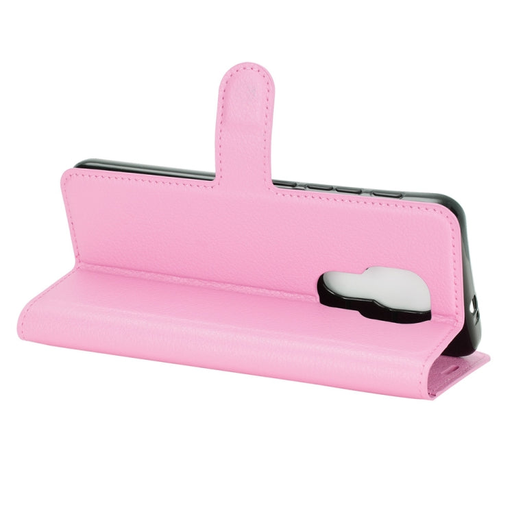 For Motorola Moto G9 / G9 Play Litchi Texture Horizontal Flip Protective Case with Holder & Card Slots & Wallet