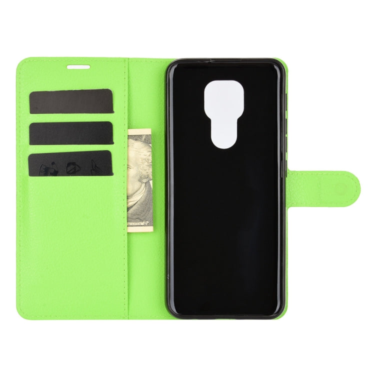 For Motorola Moto G9 / G9 Play Litchi Texture Horizontal Flip Protective Case with Holder & Card Slots & Wallet