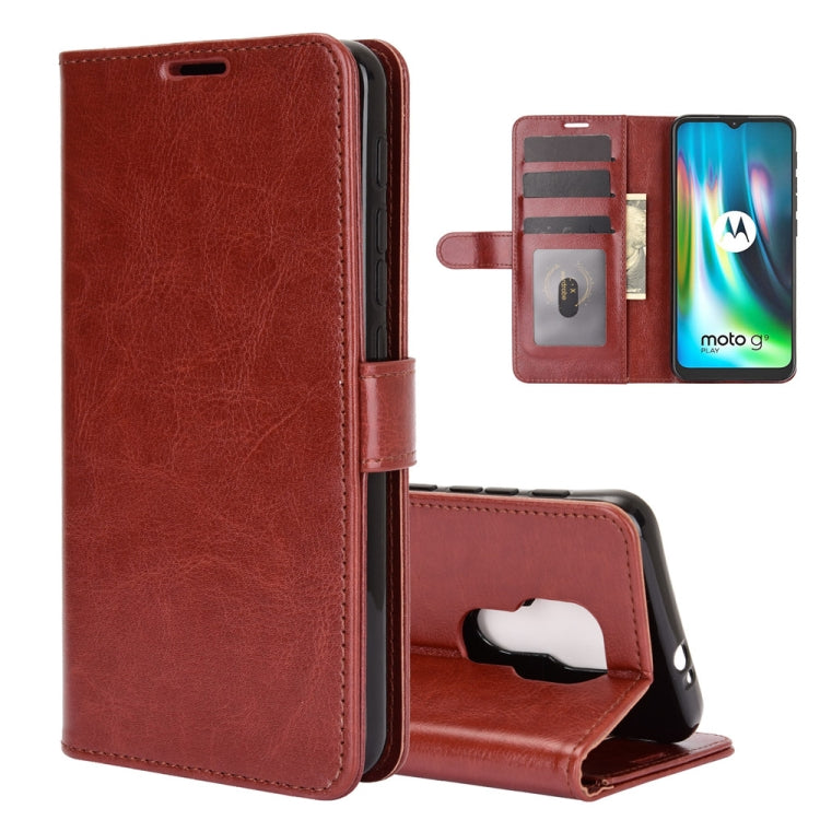 For Motorola Moto G9 / G9 Play R64 Texture Single Horizontal Flip Protective Case with Holder & Card Slots & Wallet& Photo Frame