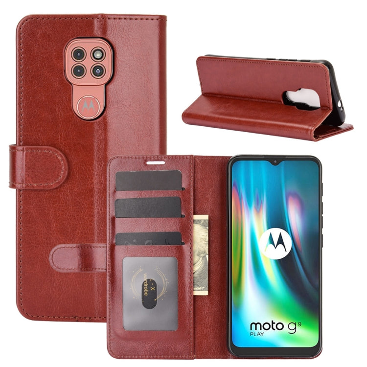 For Motorola Moto G9 / G9 Play R64 Texture Single Horizontal Flip Protective Case with Holder & Card Slots & Wallet& Photo Frame