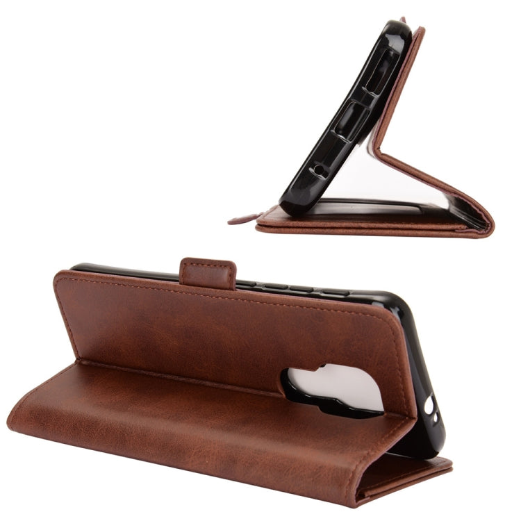 For Motorola Moto G9 / G9 Play Dual-side Magnetic Buckle Horizontal Flip Leather Case with Holder & Card Slots & Wallet