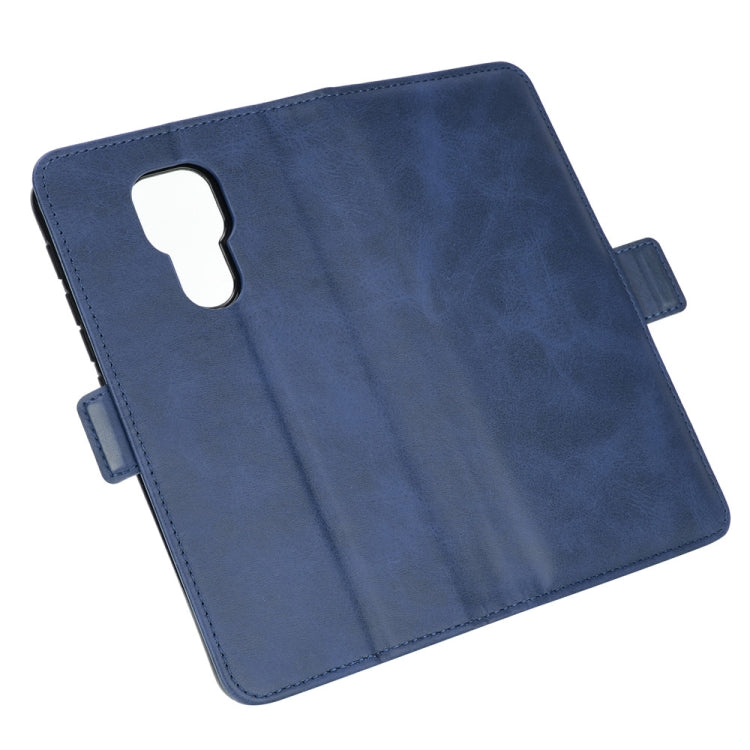 For Motorola Moto G9 / G9 Play Dual-side Magnetic Buckle Horizontal Flip Leather Case with Holder & Card Slots & Wallet