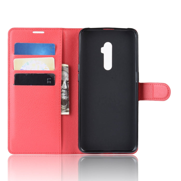 Litchi Texture Wallet Leather Stand Protective Case for OPPO Reon 10X Zoom