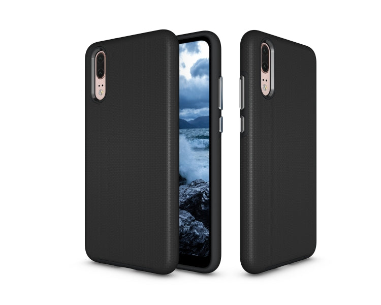 Anti-slip Armor Texture TPU + PC Case for Huawei P20