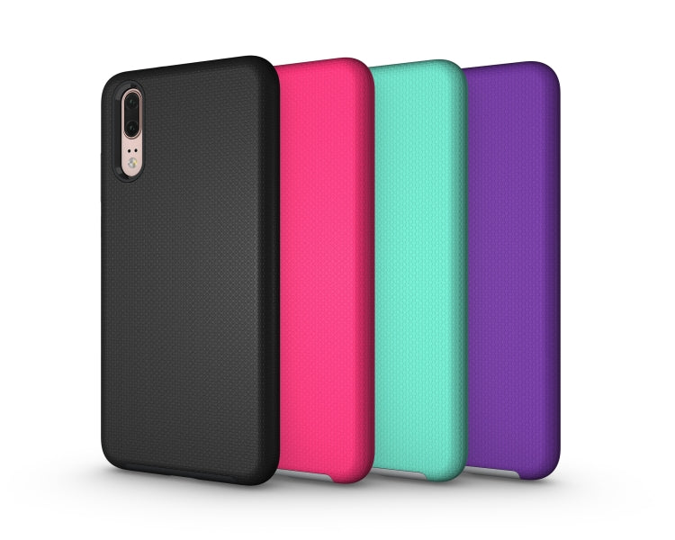 Anti-slip Armor Texture TPU + PC Case for Huawei P20