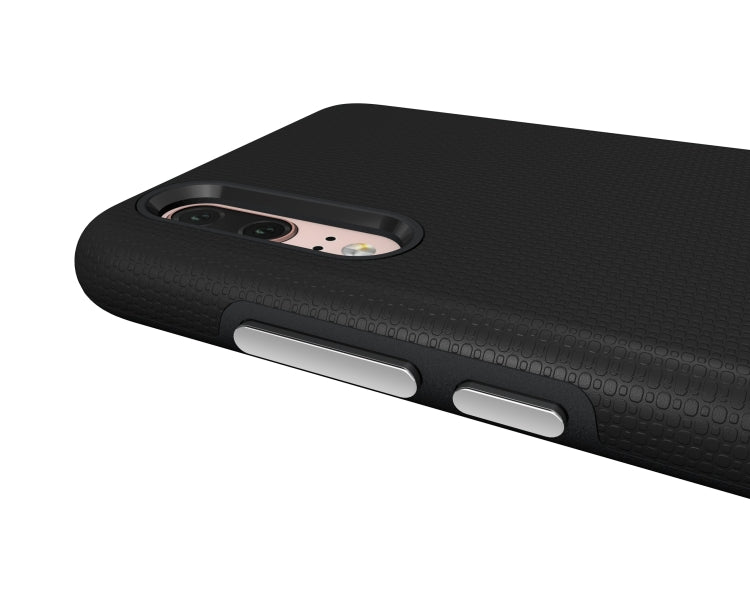 Anti-slip Armor Texture TPU + PC Case for Huawei P20