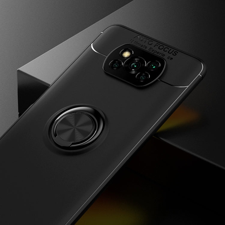 For Xiaomi Poco X3 NFC Metal Ring Holder 360 Degree Rotating TPU Case