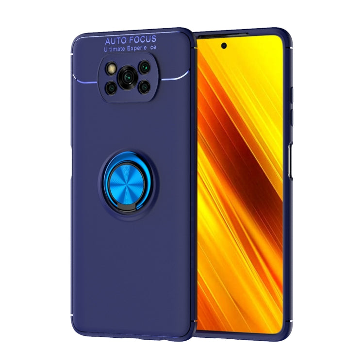 For Xiaomi Poco X3 NFC Metal Ring Holder 360 Degree Rotating TPU Case