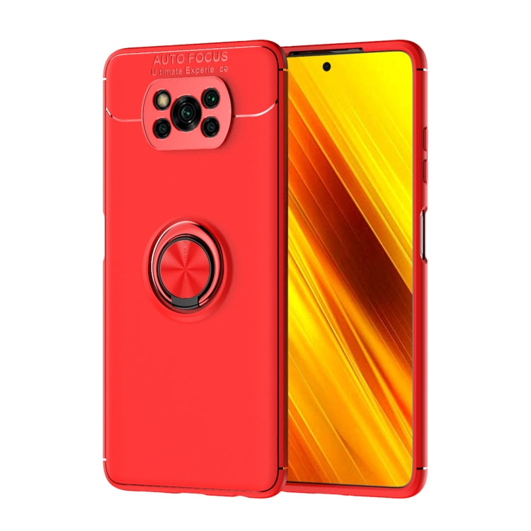 For Xiaomi Poco X3 NFC Metal Ring Holder 360 Degree Rotating TPU Case