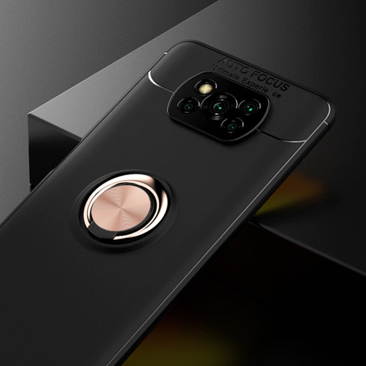 For Xiaomi Poco X3 NFC Metal Ring Holder 360 Degree Rotating TPU Case