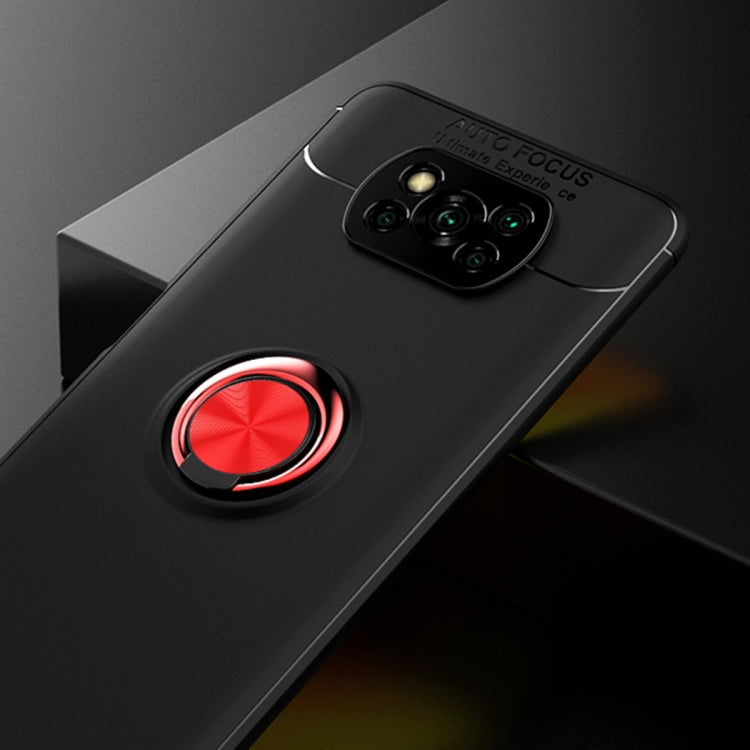 For Xiaomi Poco X3 NFC Metal Ring Holder 360 Degree Rotating TPU Case