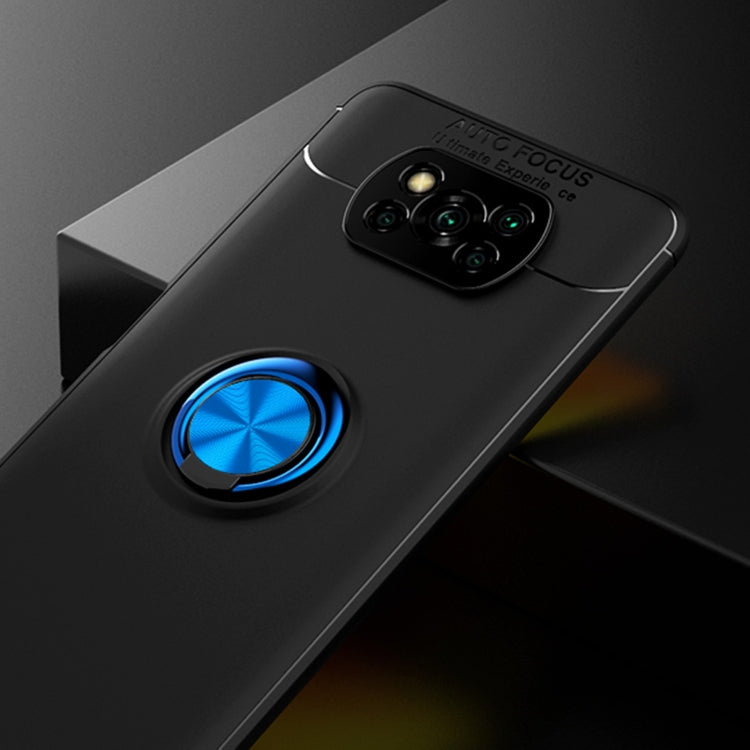 For Xiaomi Poco X3 NFC Metal Ring Holder 360 Degree Rotating TPU Case