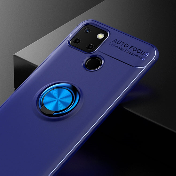 For OPPO Realme C12 Metal Ring Holder 360 Degree Rotating TPU Case