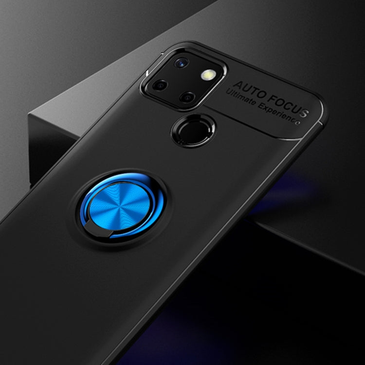 For OPPO Realme C12 Metal Ring Holder 360 Degree Rotating TPU Case