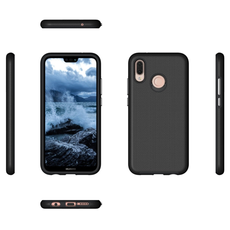 Anti-slip Armor Texture TPU + PC Case for Huawei P20 Lite / Nova 3E
