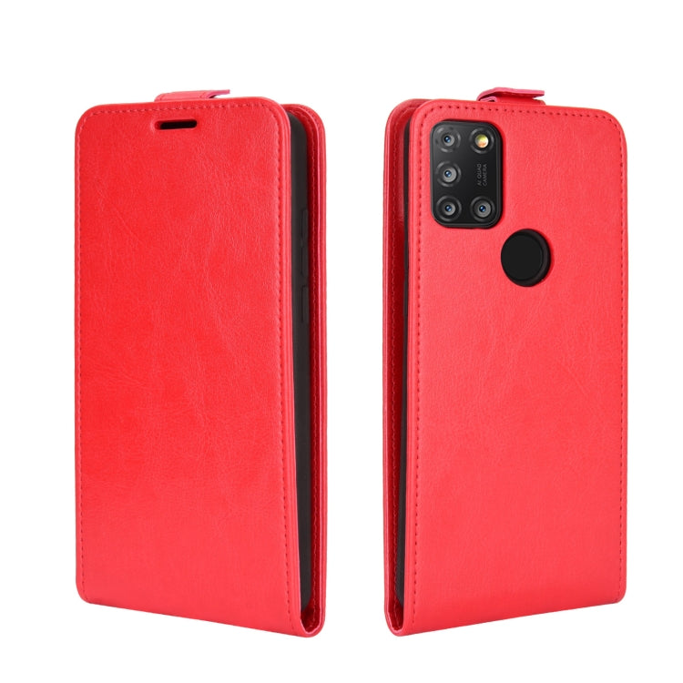 For Alcatel 3X 2020 R64 Texture Single Vertical Flip Leather Protective Case with Card Slots & Photo Frame