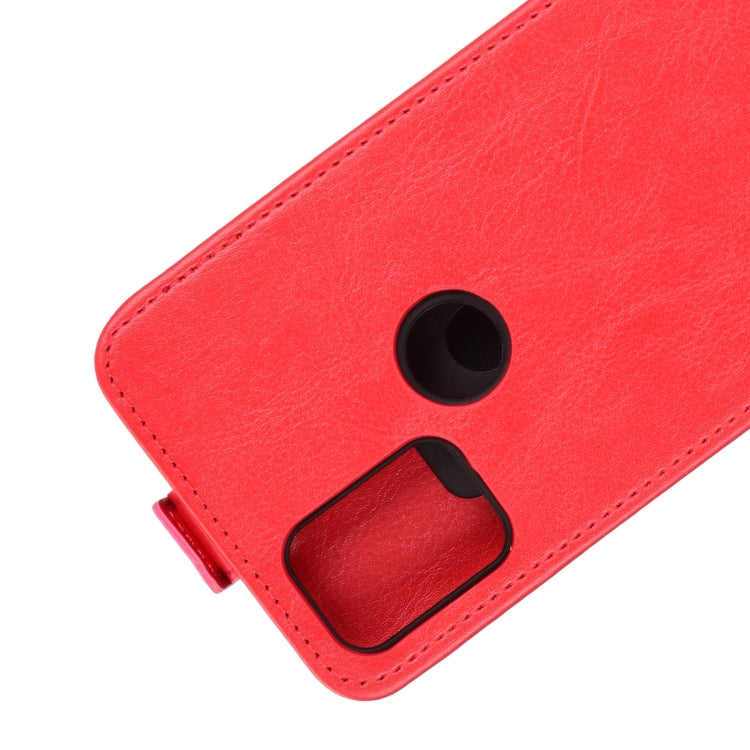 For Alcatel 3X 2020 R64 Texture Single Vertical Flip Leather Protective Case with Card Slots & Photo Frame