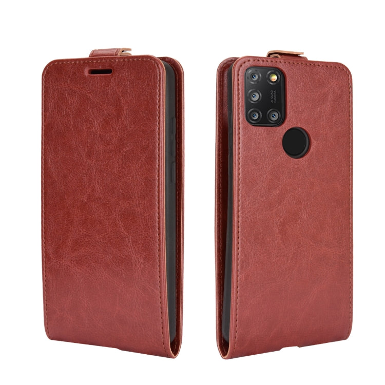 For Alcatel 3X 2020 R64 Texture Single Vertical Flip Leather Protective Case with Card Slots & Photo Frame