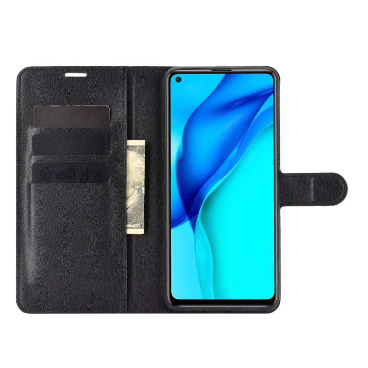 For Huawei Mate 40 lite/Mai Mang 9 Litchi Texture Horizontal Flip Protective Case with Holder & Card Slots & Wallet