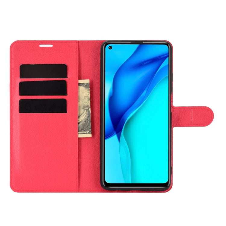 For Huawei Mate 40 lite/Mai Mang 9 Litchi Texture Horizontal Flip Protective Case with Holder & Card Slots & Wallet