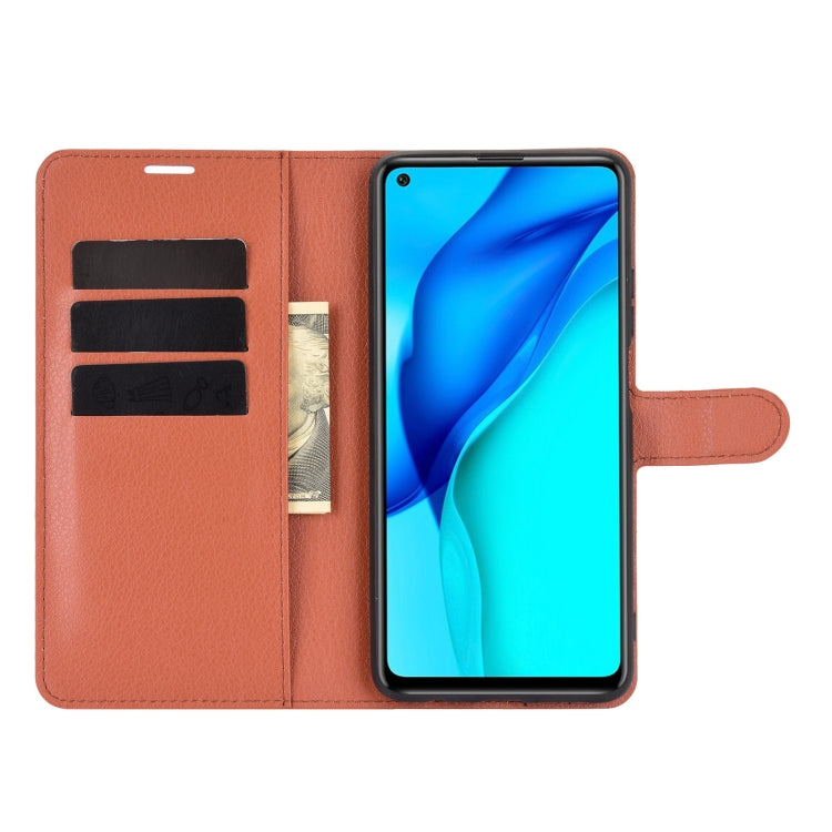 For Huawei Mate 40 lite/Mai Mang 9 Litchi Texture Horizontal Flip Protective Case with Holder & Card Slots & Wallet