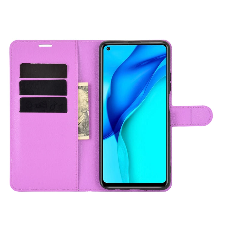 For Huawei Mate 40 lite/Mai Mang 9 Litchi Texture Horizontal Flip Protective Case with Holder & Card Slots & Wallet