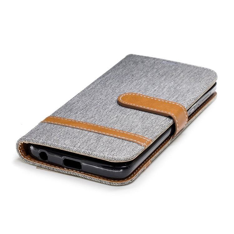 Color Matching Denim Texture Leather Case for Motorola G6 , with Holder & Card Slots & Wallet & Lanyard
