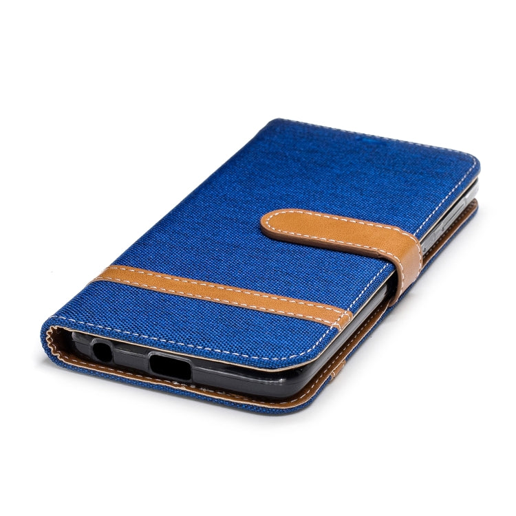 Color Matching Denim Texture Leather Case for Motorola G6 , with Holder & Card Slots & Wallet & Lanyard