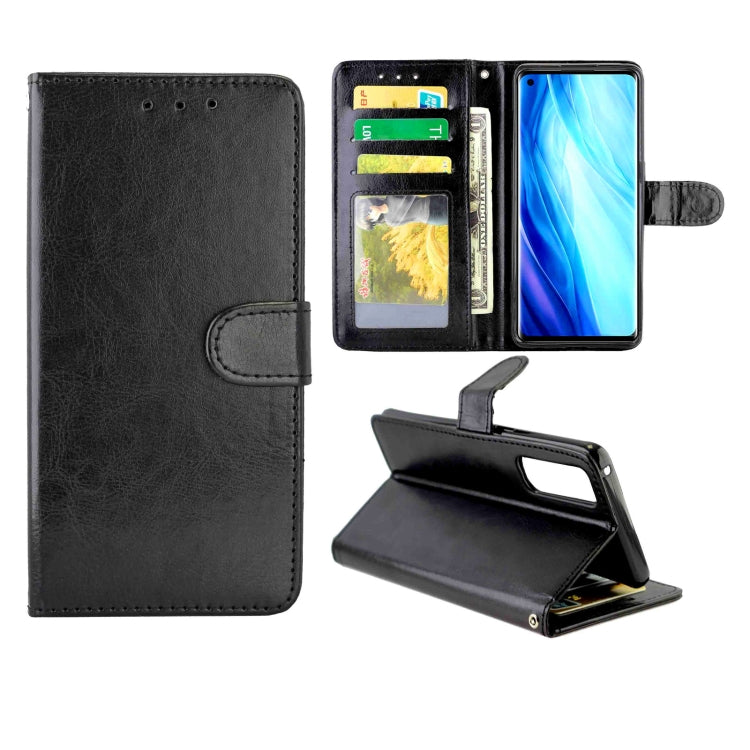For OPPO Reno4 Pro(4G) Crazy Horse Texture Leather Horizontal Flip Protective Case with Holder & Card Slots & Wallet & Photo Frame
