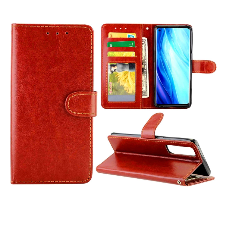 For OPPO Reno4 Pro(4G) Crazy Horse Texture Leather Horizontal Flip Protective Case with Holder & Card Slots & Wallet & Photo Frame