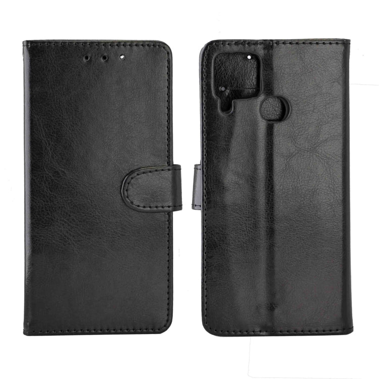 For OPPO Realme C12/C15 Crazy Horse Texture Leather Horizontal Flip Protective Case with Holder & Card Slots & Wallet & Photo Frame