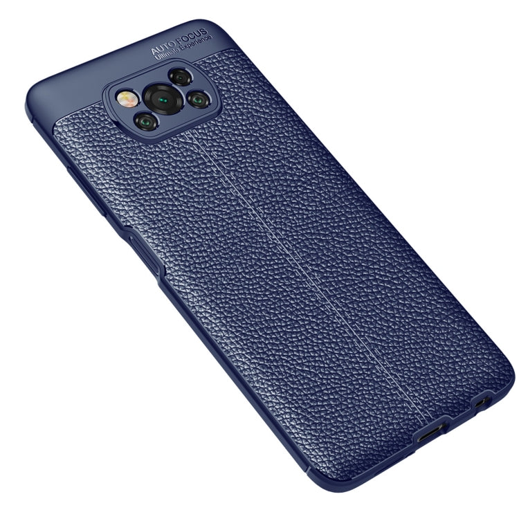 For Xiaomi Poco X3 NFC Litchi Texture TPU Shockproof Case