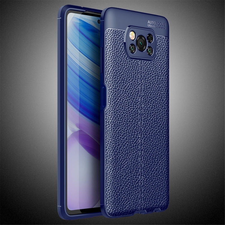 For Xiaomi Poco X3 NFC Litchi Texture TPU Shockproof Case