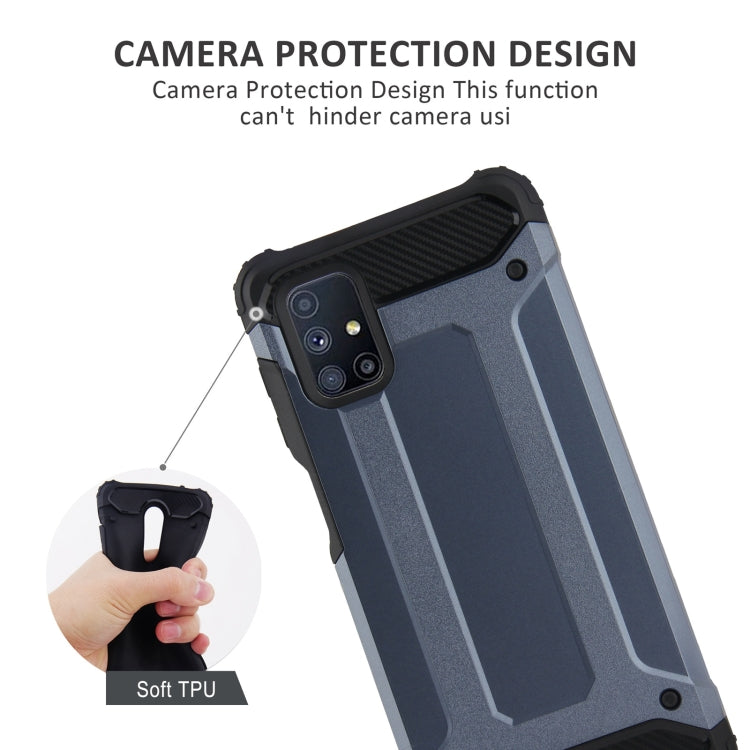 For Samsung Galaxy M51 EU Version Magic Armor TPU + PC Combination Case (Grey)