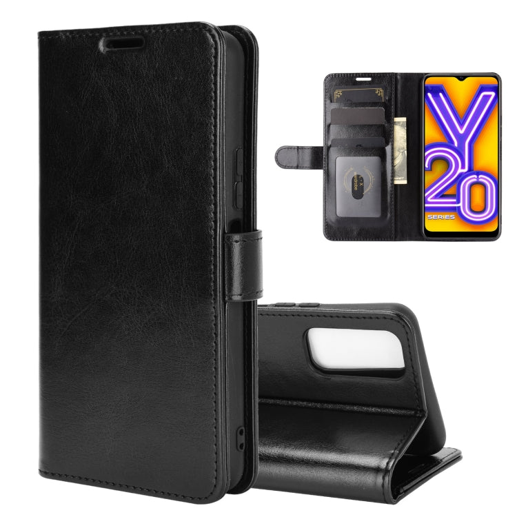 For vivo Y20 R64 Texture Single Horizontal Flip Protective Case with Holder & Card Slots & Wallet& Photo Frame