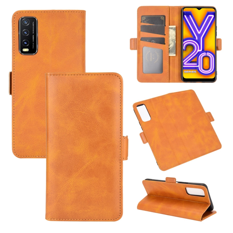 For VIVO Y20 Dual-side Magnetic Buckle Horizontal Flip Leather Case with Holder & Card Slots & Wallet