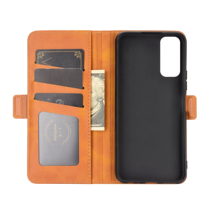 For VIVO Y20 Dual-side Magnetic Buckle Horizontal Flip Leather Case with Holder & Card Slots & Wallet