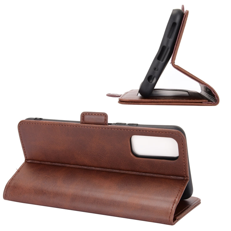 For VIVO Y20 Dual-side Magnetic Buckle Horizontal Flip Leather Case with Holder & Card Slots & Wallet