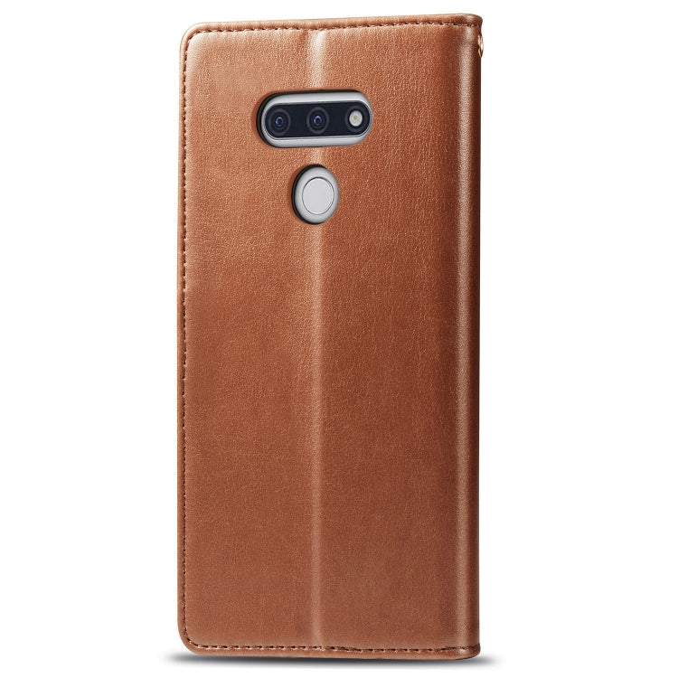 For LG Style3 L-41A Retro Solid Color Leather Buckle Phone Case with Lanyard & Photo Frame & Card Slot & Wallet & Stand Function