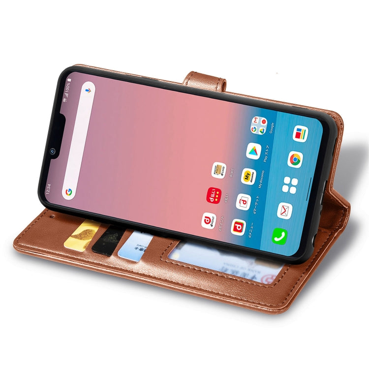 For LG Style3 L-41A Retro Solid Color Leather Buckle Phone Case with Lanyard & Photo Frame & Card Slot & Wallet & Stand Function