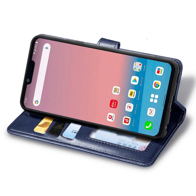 For LG Style3 L-41A Retro Solid Color Leather Buckle Phone Case with Lanyard & Photo Frame & Card Slot & Wallet & Stand Function