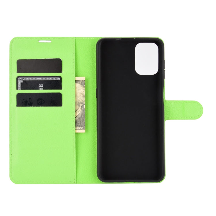 For Motorola Moto G9 Plus Litchi Texture Horizontal Flip Protective Case with Holder & Card Slots & Wallet