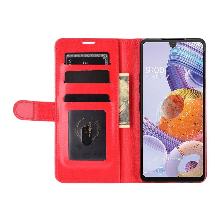 For LG Stylo 6 R64 Texture Single Horizontal Flip Protective Case with Holder & Card Slots & Wallet& Photo Frame