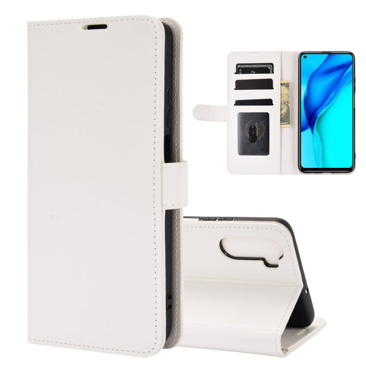 For Huawei Mate 40 lite/Maimang 9 R64 Texture Single Horizontal Flip Protective Case with Holder & Card Slots & Wallet& Photo Frame