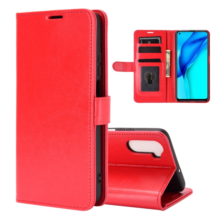 For Huawei Mate 40 lite/Maimang 9 R64 Texture Single Horizontal Flip Protective Case with Holder & Card Slots & Wallet& Photo Frame